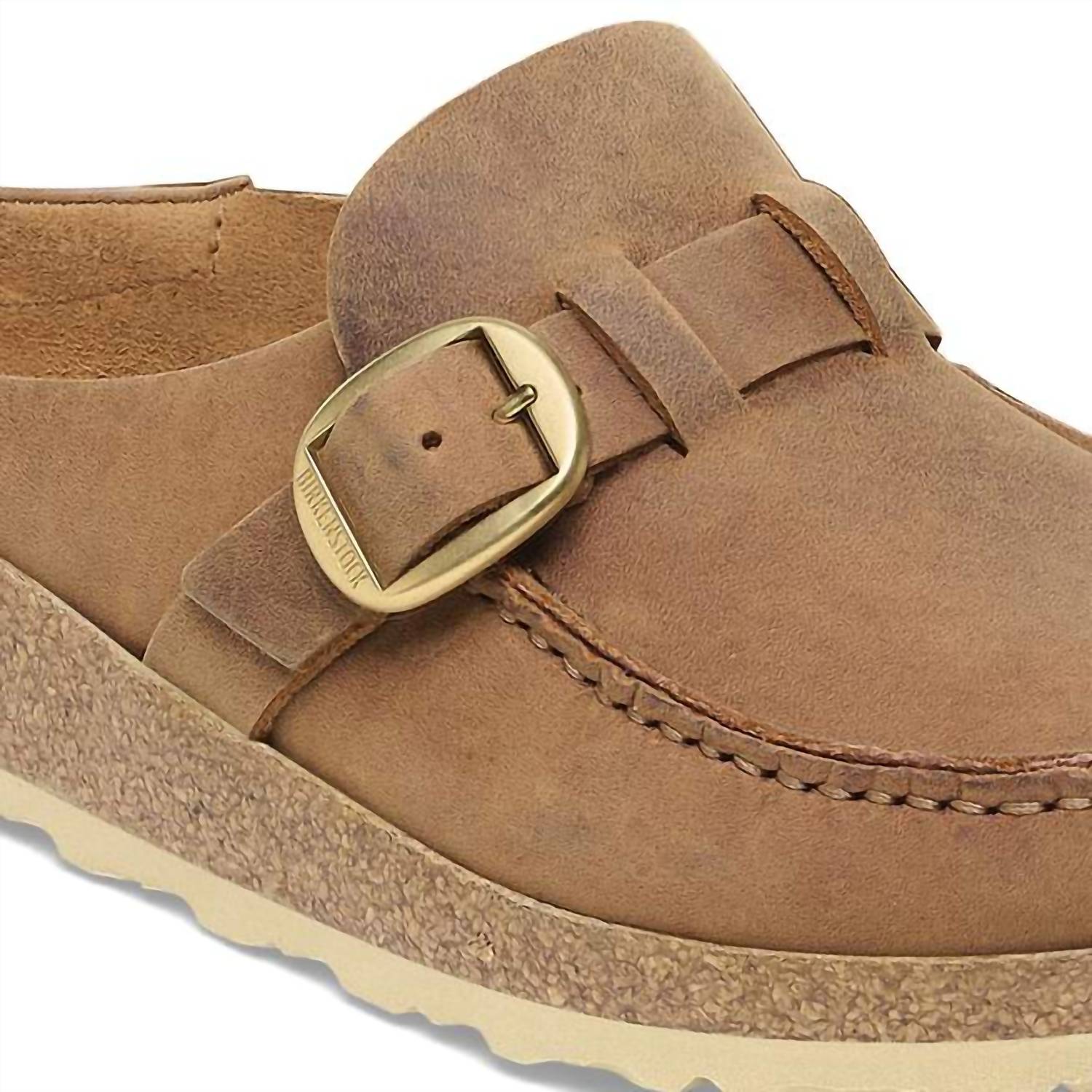 Birkenstock - Unisex Buckley Natural Leather Oiled Clogs