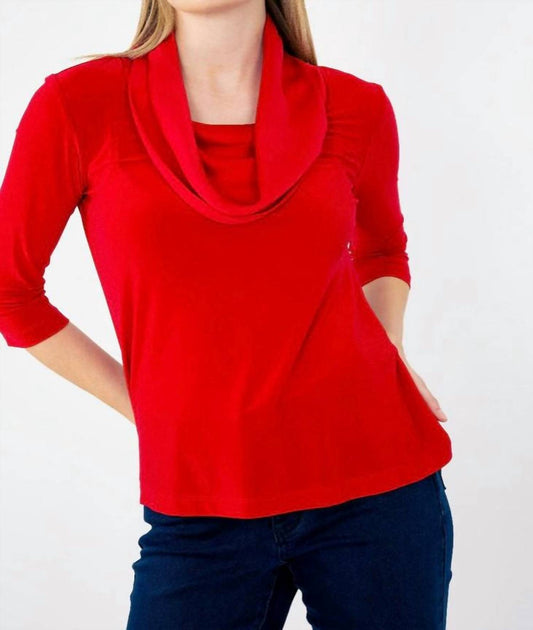 Joseph Ribkoff - 3/4 Length Cowl Neck Blouse