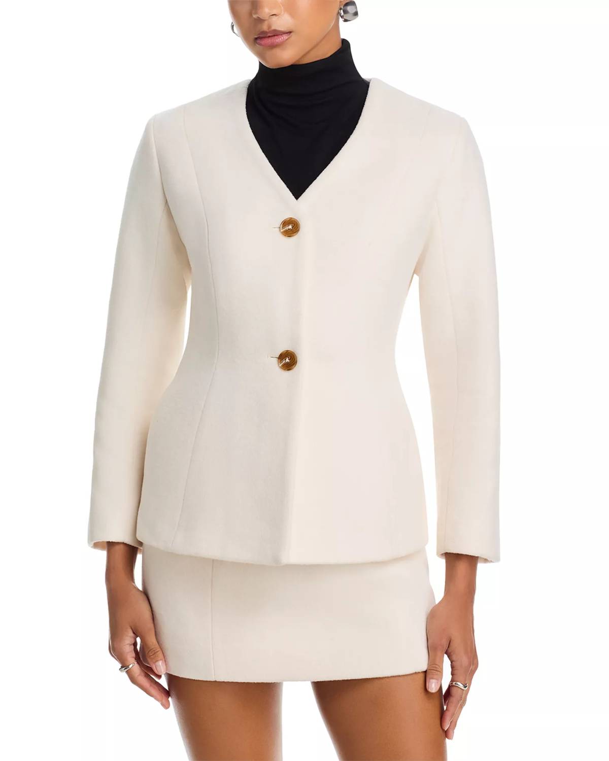 French Connection - Textured Boiled Wool Jacket