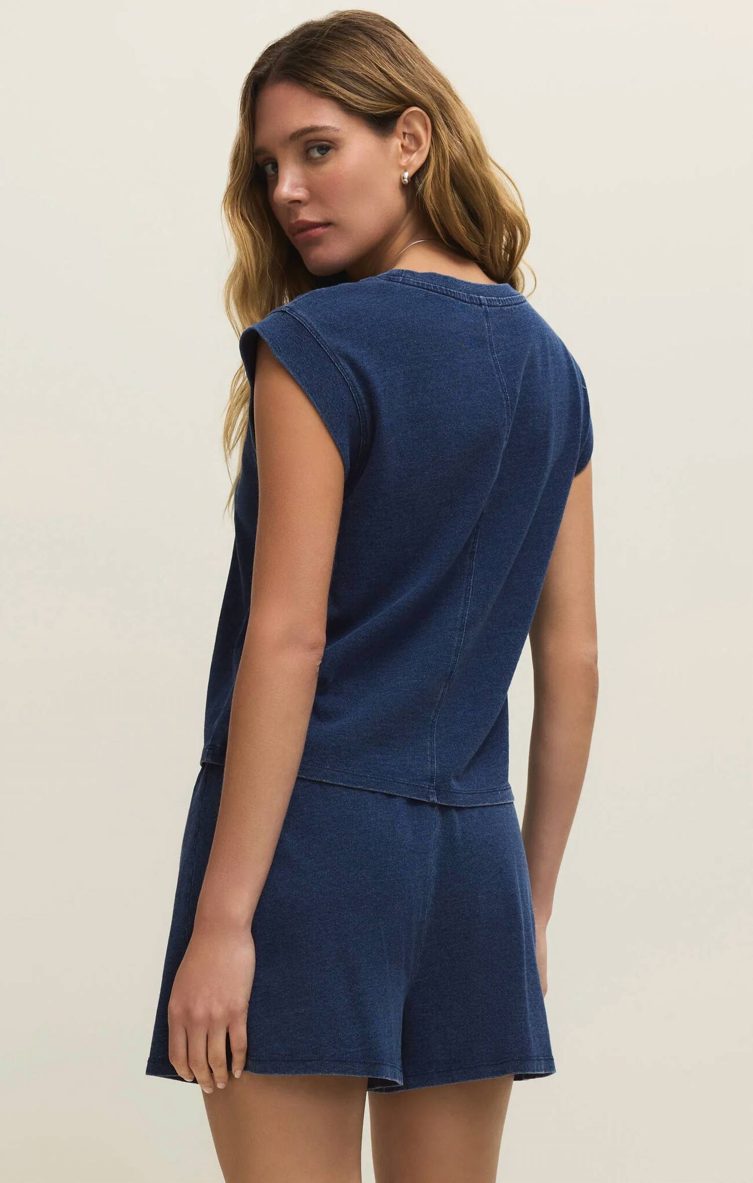 Z Supply - Camino Jersey Denim Top