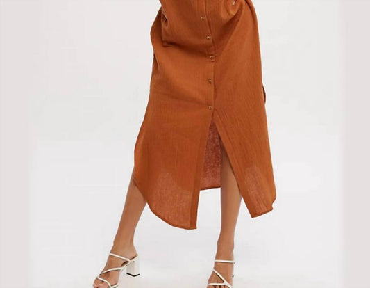 Bluivy - Button Up Maxi Shirt Dress