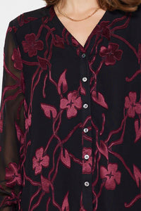 Current Air - Holiday Long Sleeve Blouse