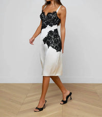 L'Agence - Fenna Silk Lace Dress