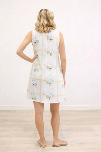 Entro - Constance Floral Embroidered Sleeveless Mini Dress