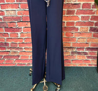Robell - Women's Stretch Wide-leg Pant With Statement Belt