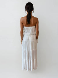Malibu Road - Isla Strapless Tiered Maxi Dress