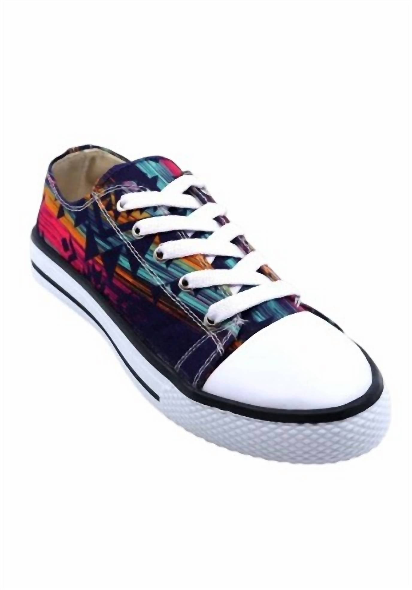 Miami Shoe Women's Star Low Cut Sneakers in purple - women's sneaker
