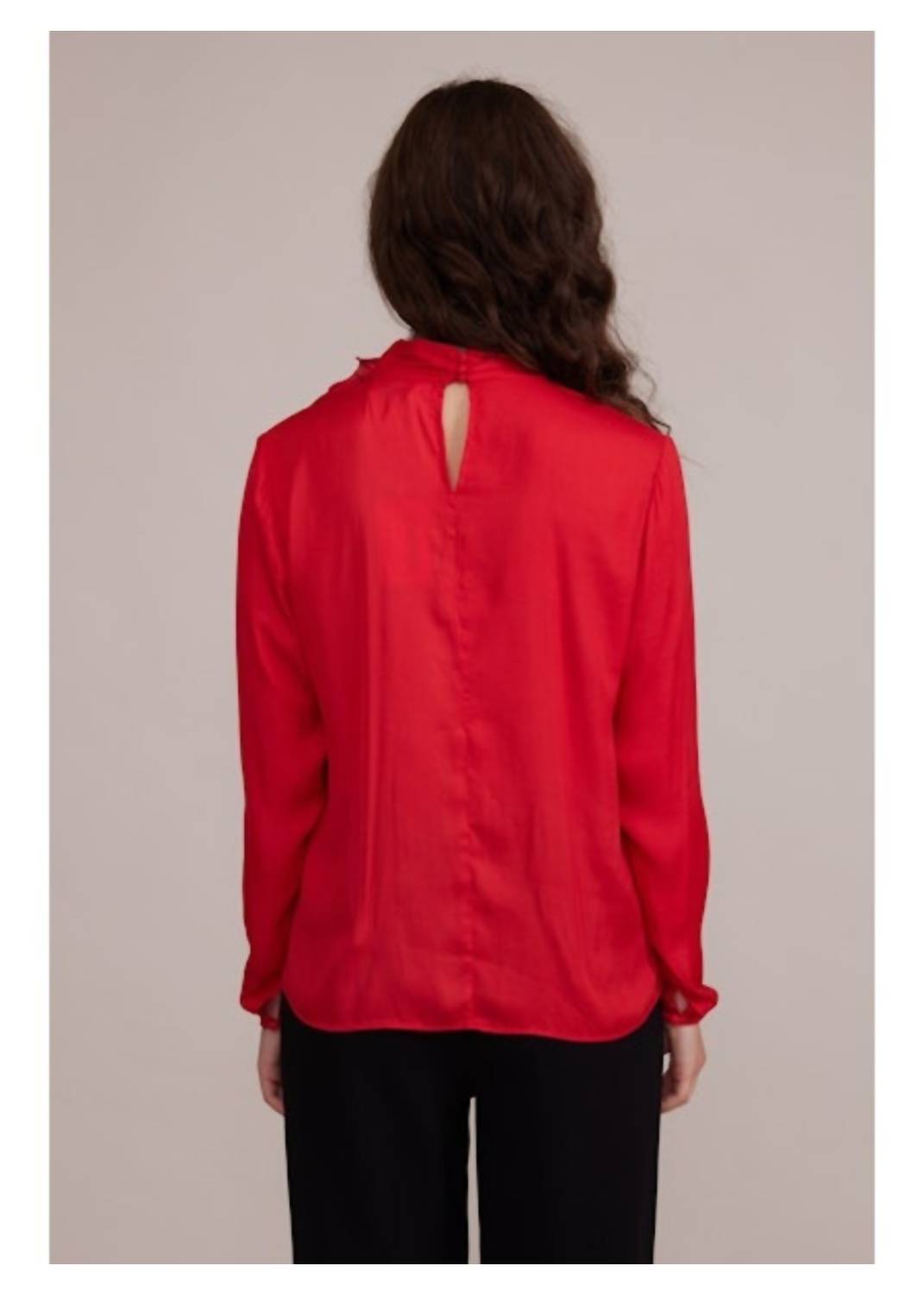 Lucy Paris - Leighton High Neck Rosette Top