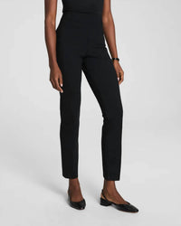 Spanx Perfect Fit Ponte Slim Straight Pant in black - women's pants