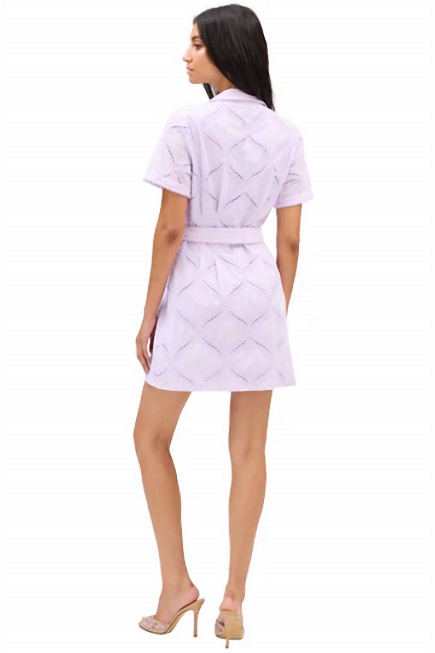 Allison New York - Women's Eyelet Collar Dress