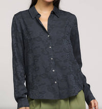 Current Air - Tonal Leopard Blouse