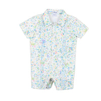 Blue Quail Clothing Co. - Kids Spring Otomi Short Sleeve Guayabera Romper