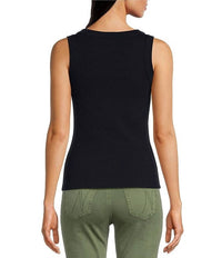 Nic + Zoe - Perfect Knit Ribbed Scoop Tank