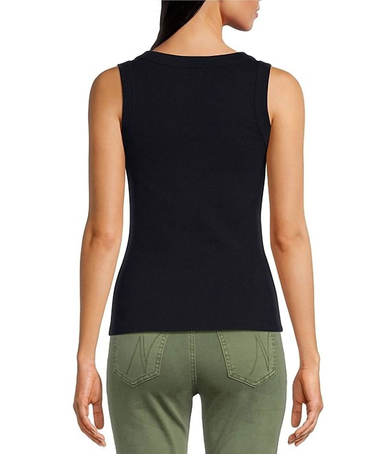 Nic + Zoe - Perfect Knit Ribbed Scoop Tank