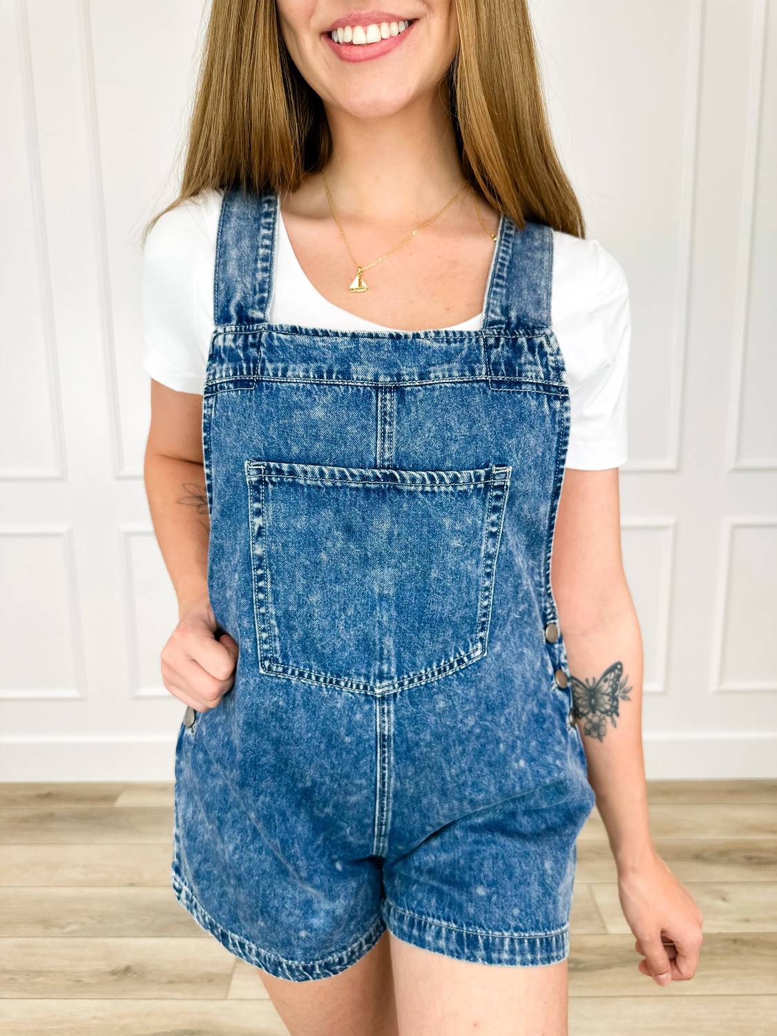 Mystree - Be You Cotton Overall Shorts