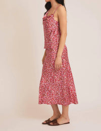 Gilli - Evan Floral Satin Midi Skirt