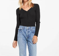 Z Supply - Blain Rib Long Sleeve Henley Top