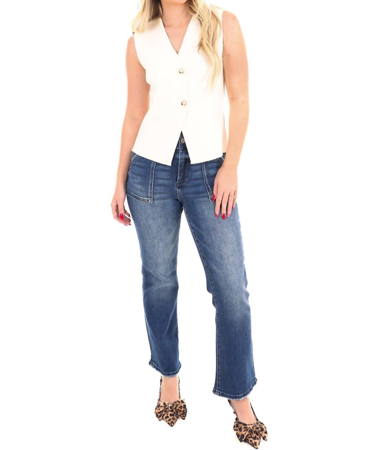 She + Sky - Make the Call Knit Sweater Vest