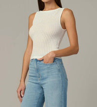 Joe's Jeans Crochet Boatneck Tank Top in white - women's tank top - view 4