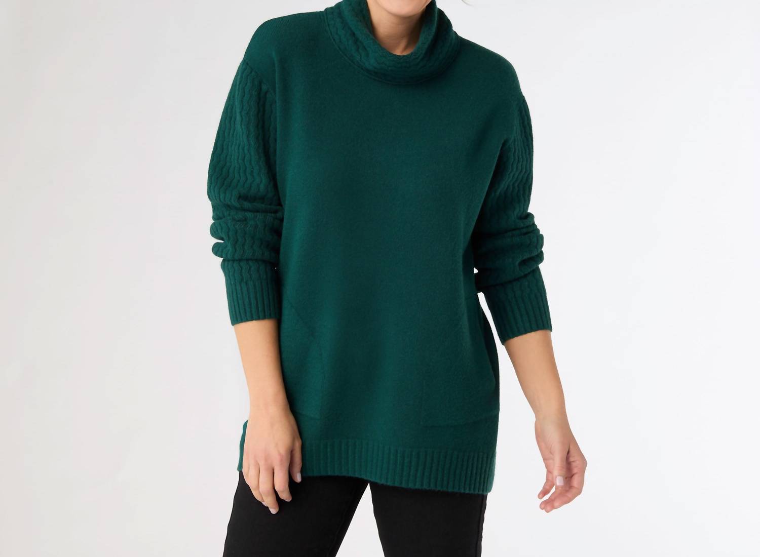 Coco + Carmen - Heavenly Luxe Cowl Neck Cable Sweater
