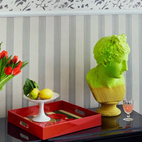 Lisa Corti - Nizam Stripes and Flowers Lacquered Tray