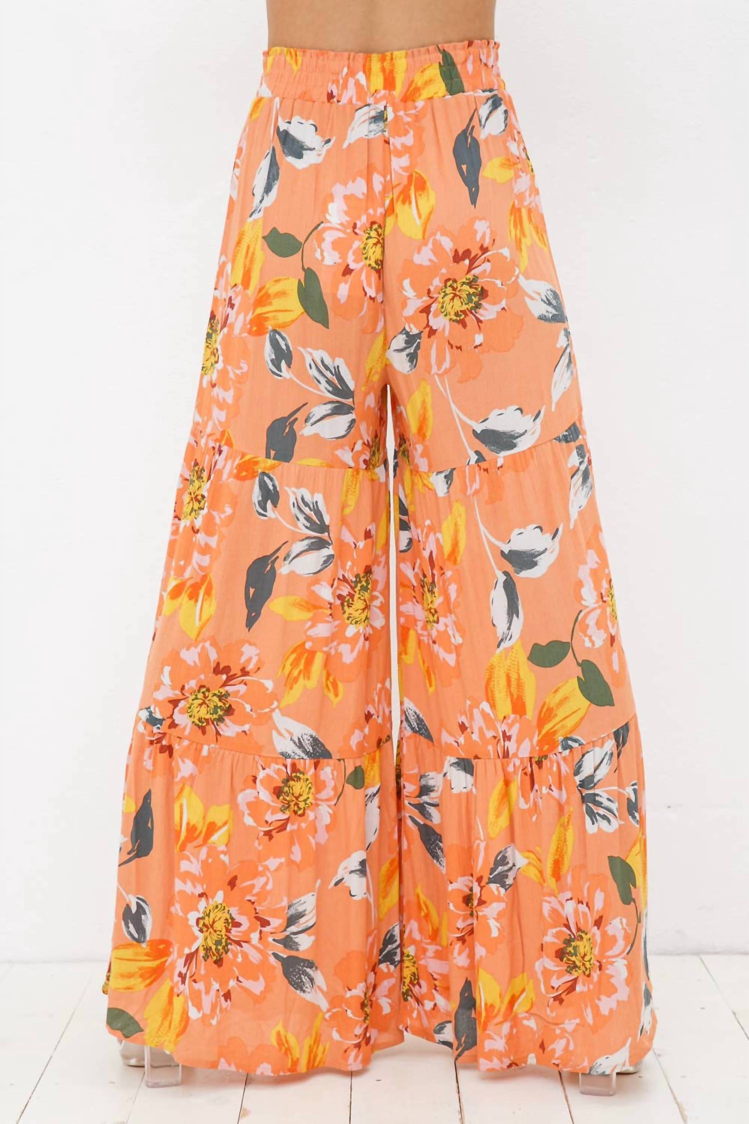 Blue B - Wide Leg Tiered Pants