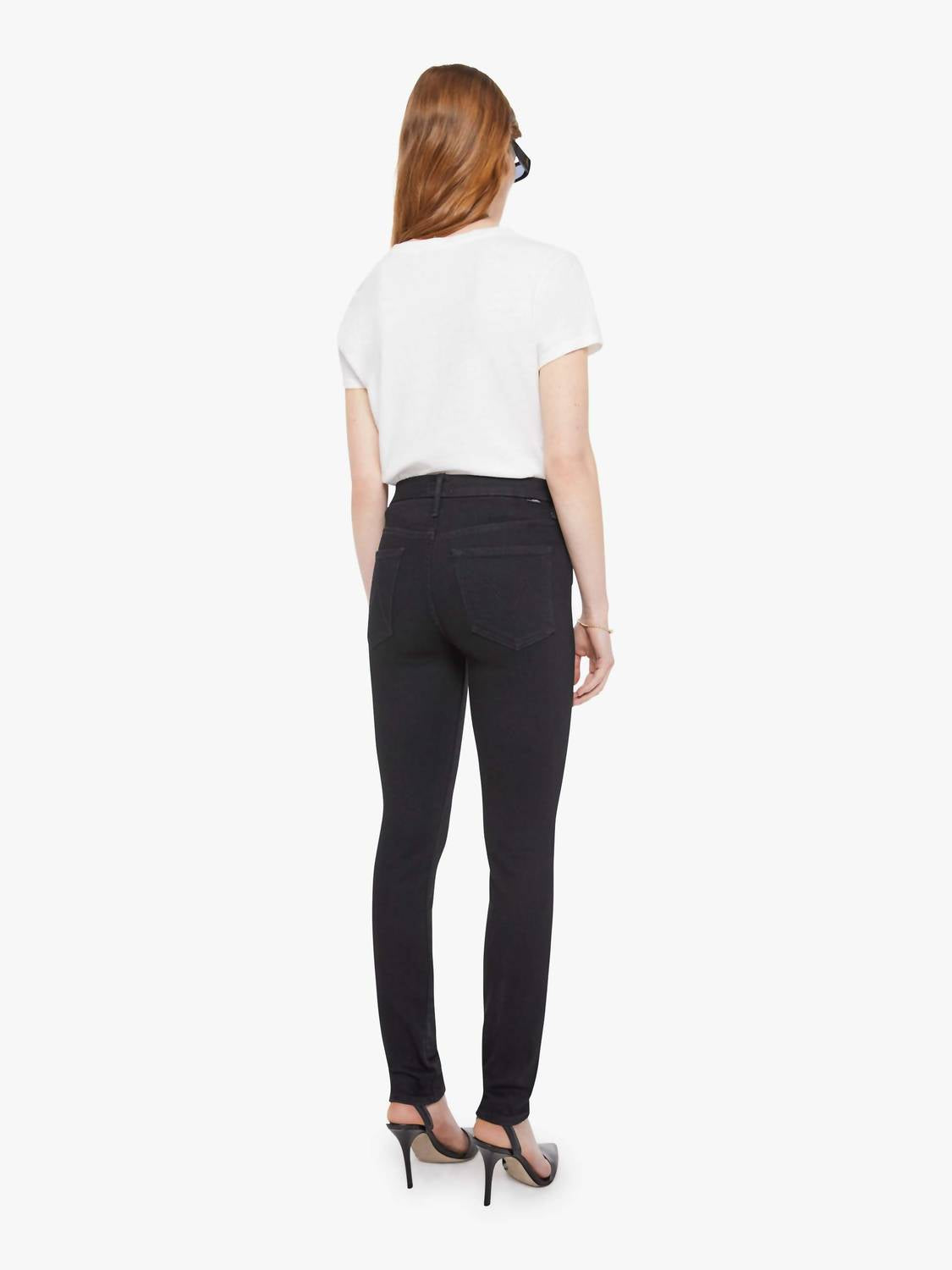 Mother High Waisted Looker Jean in nighty night - women's jeans - alternate view