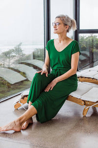 Yala - Kiova V-Neck Bamboo Jumpsuit
