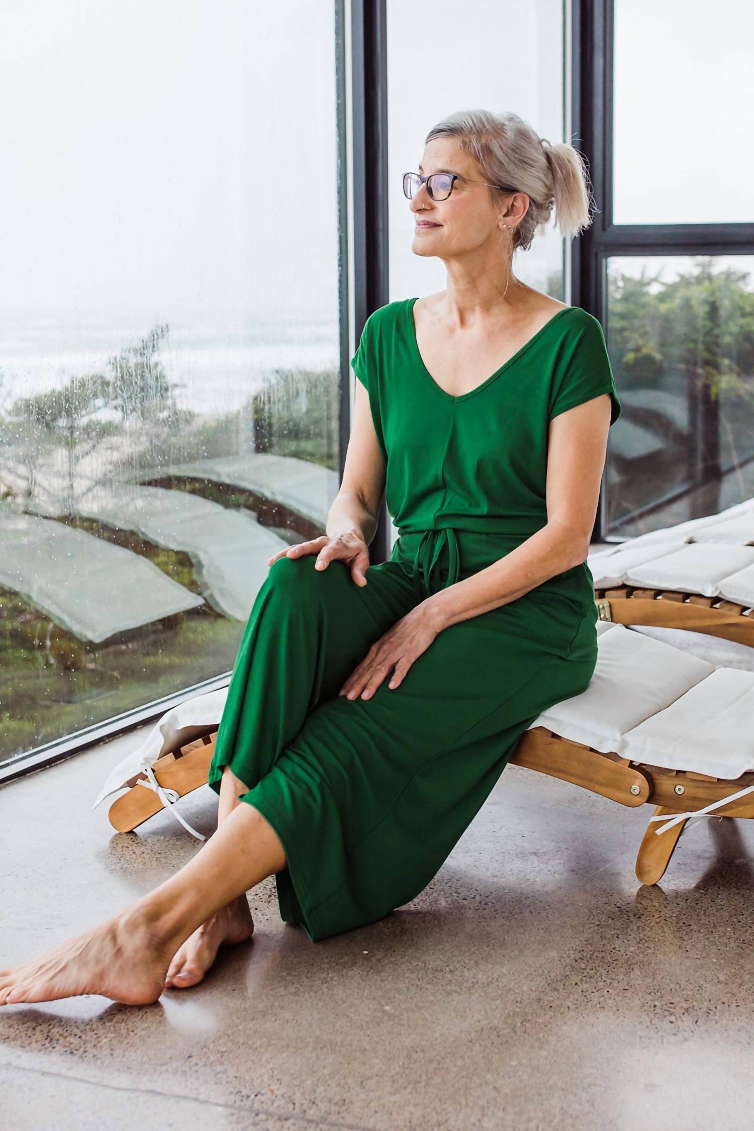 Yala - Kiova V-Neck Bamboo Jumpsuit