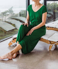 Yala - Kiova V-Neck Bamboo Jumpsuit
