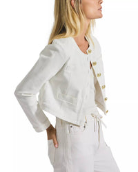 Derek Lam 10 Crosby - Cotton Penny Collarless Jacket