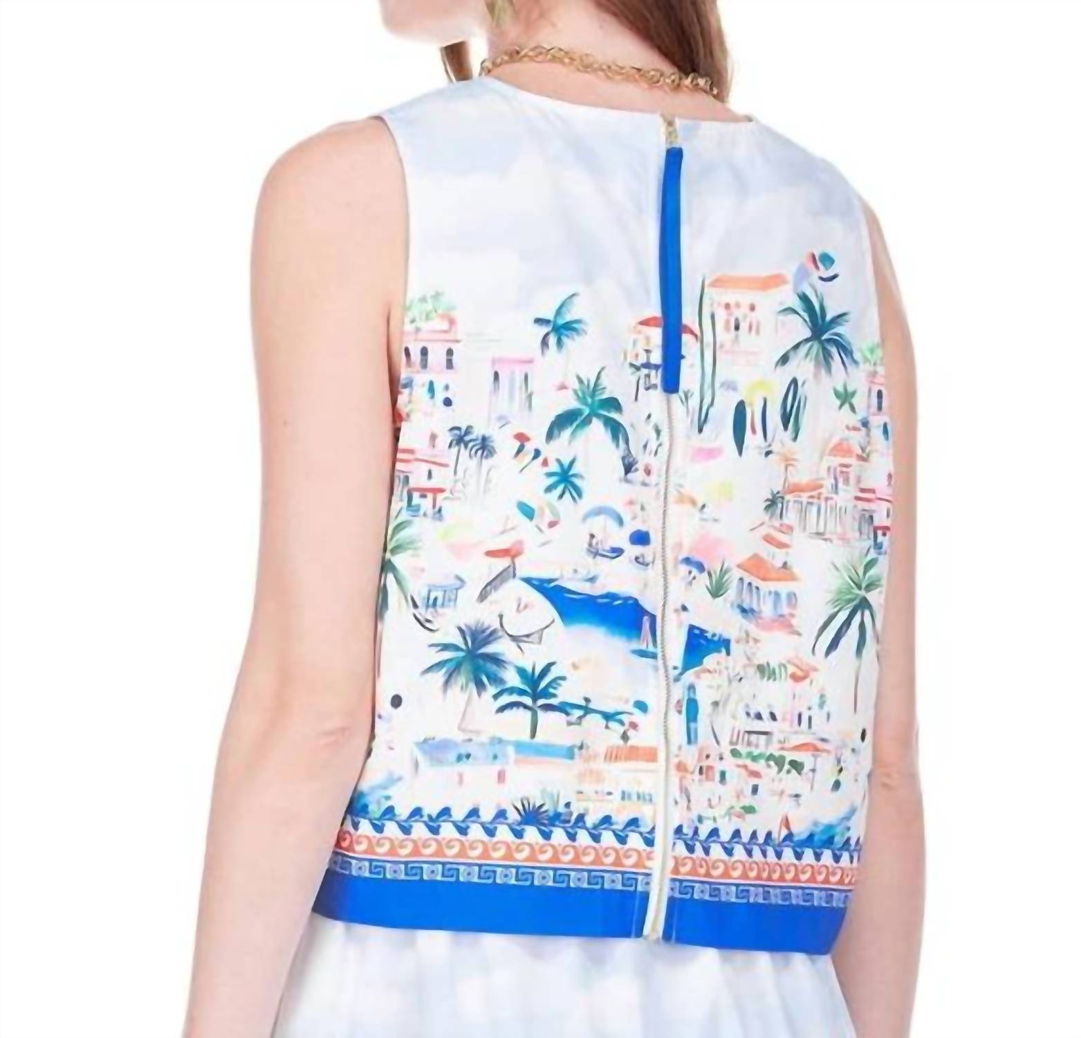 Joy Joy - Back Zip Sleeveless Top