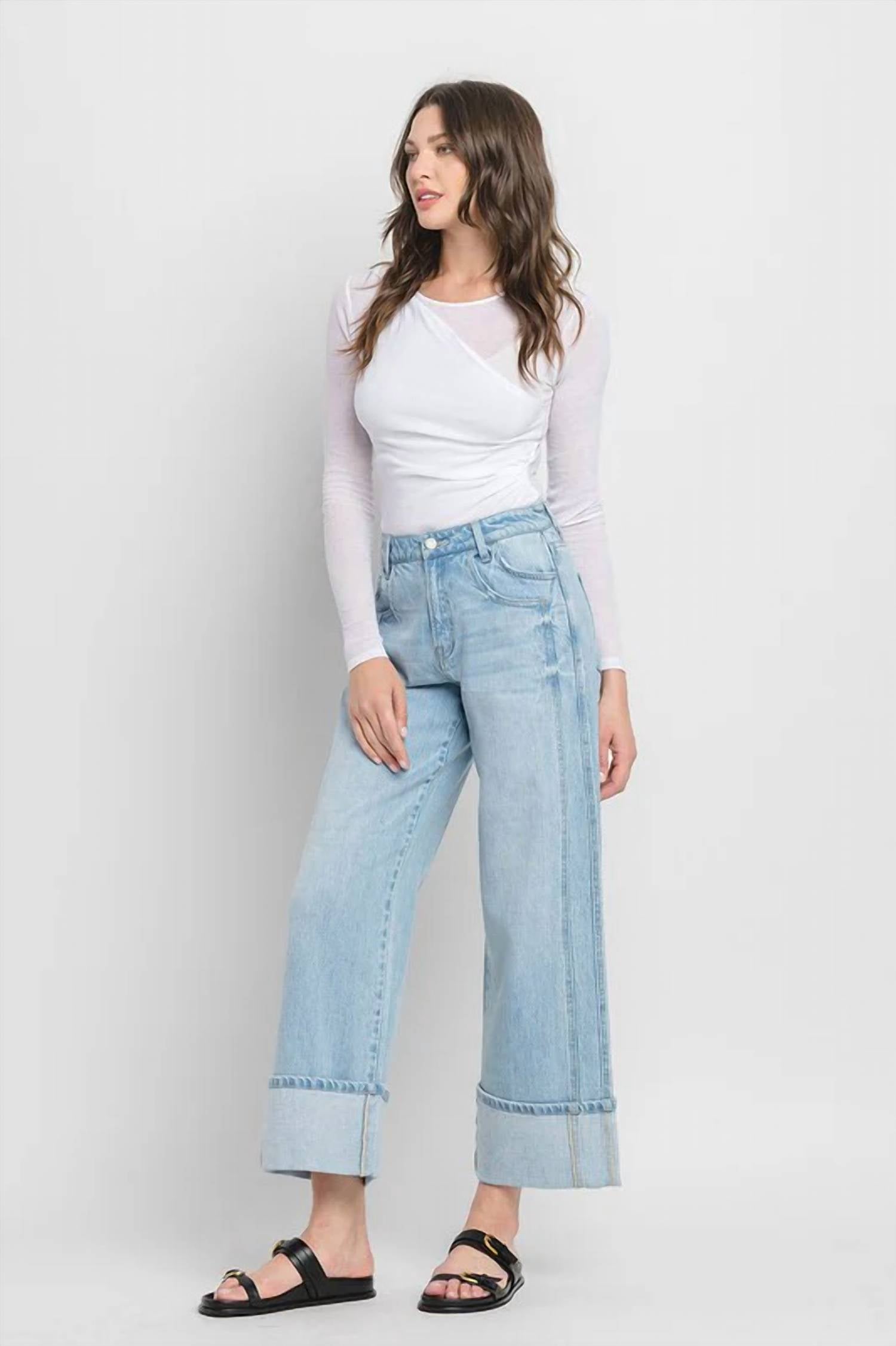 Vervet By Flying Monkey - Super High Rise Cuffed Jean
