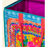 Natural Life - Rolling Floral Tote Bag With Wheels