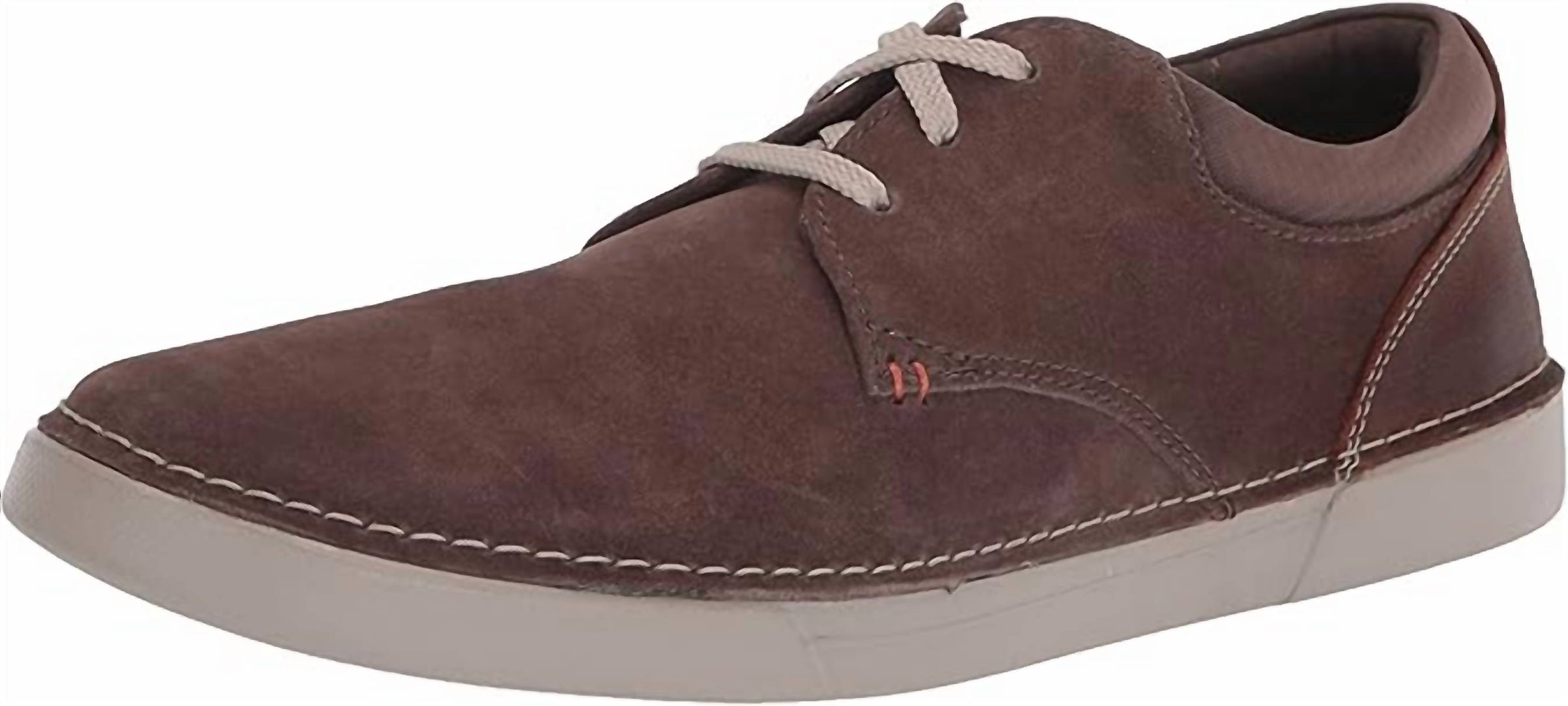 Clarks Men's Gereld Lace Sneaker in darke sand suede - men's sneaker