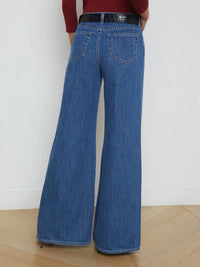 L'Agence - Beau High Rise Wide Leg Jeans