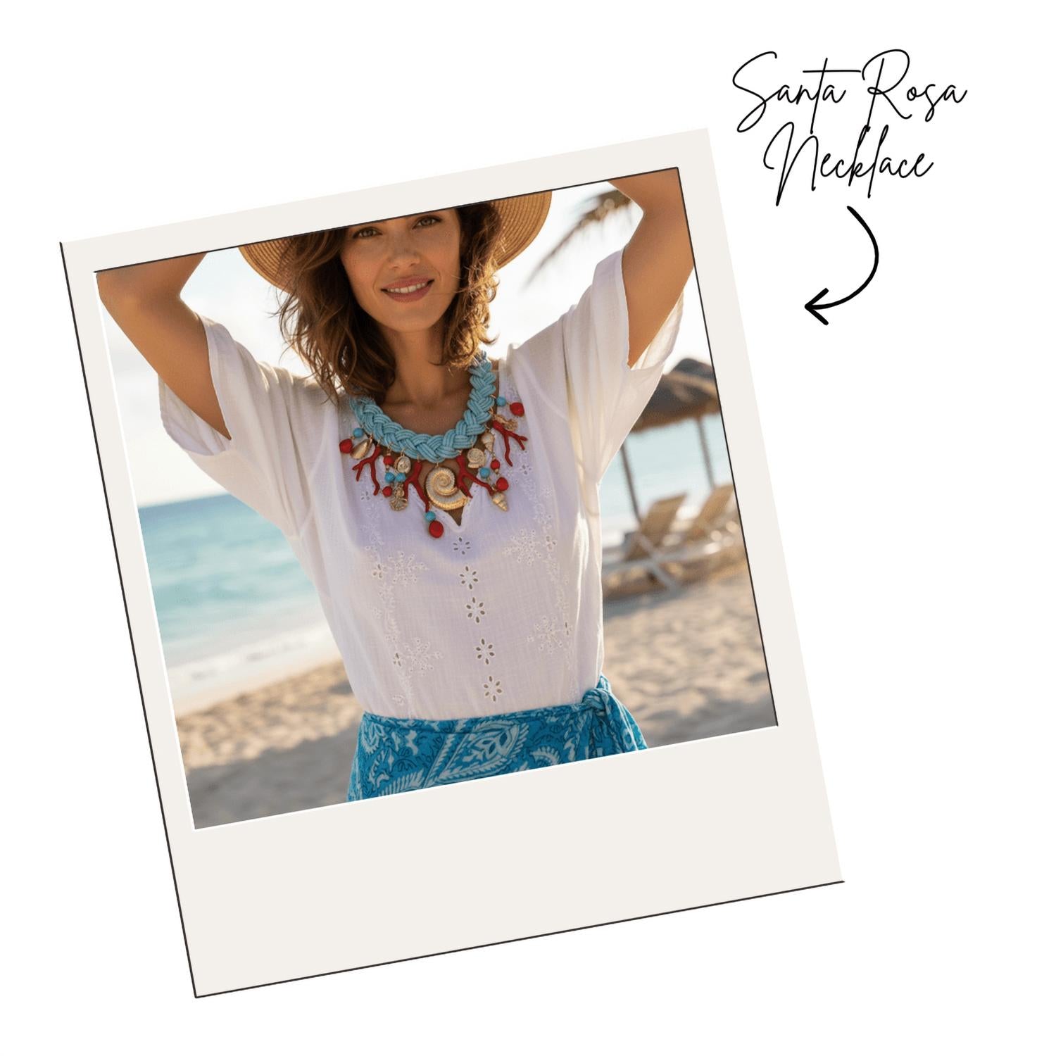 Bijoux Envie - Women's Santa Rosa Shell Charm Necklace