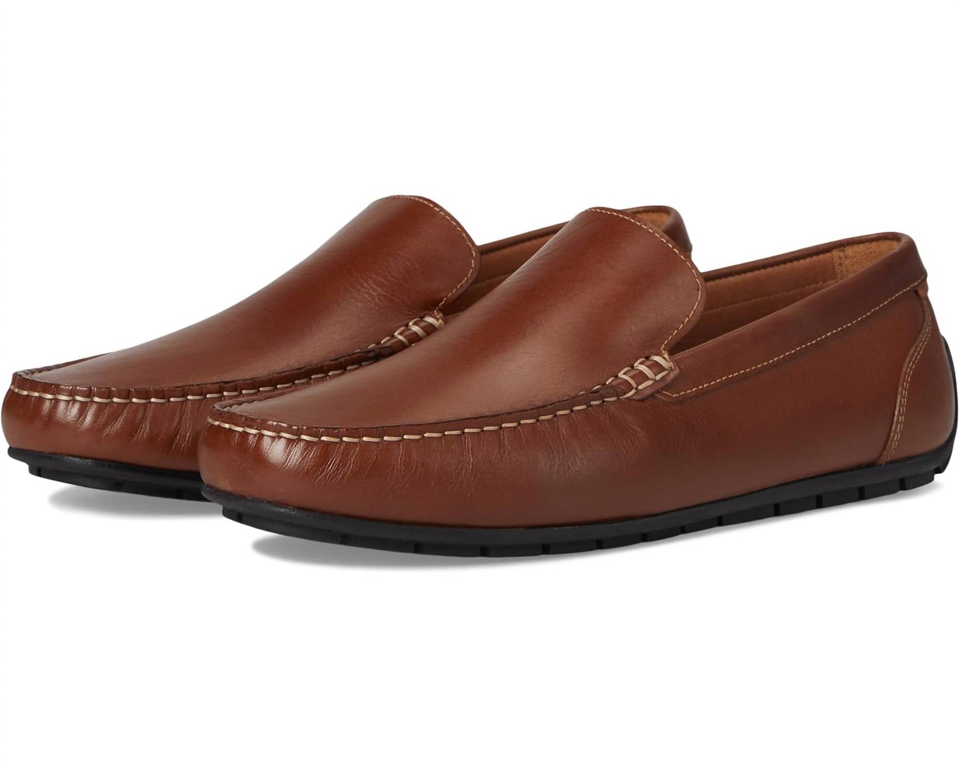 JOHNSTON & MURPHY Men's Beck Venetian Loafer in tan full grain - men's loafer