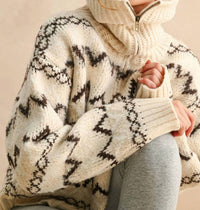 Miou Muse - Half Zip Sweater