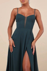 Lulus - Stunning Grace Cutout A-line Maxi Dress
