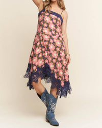 J.Nna - Jada Floral Print Midi Dress
