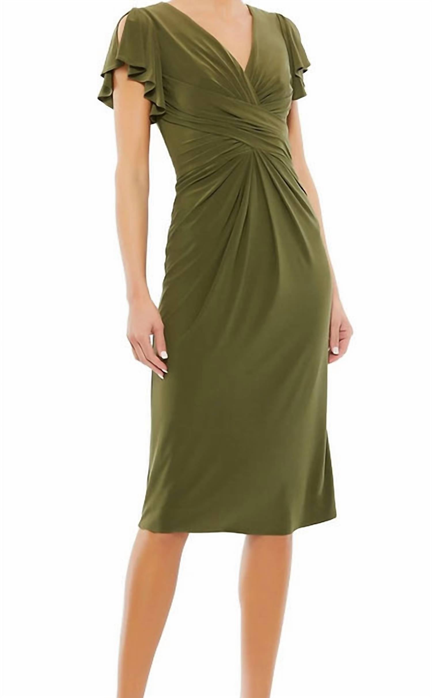 Mac Duggal - Flutter Sleeve Dress