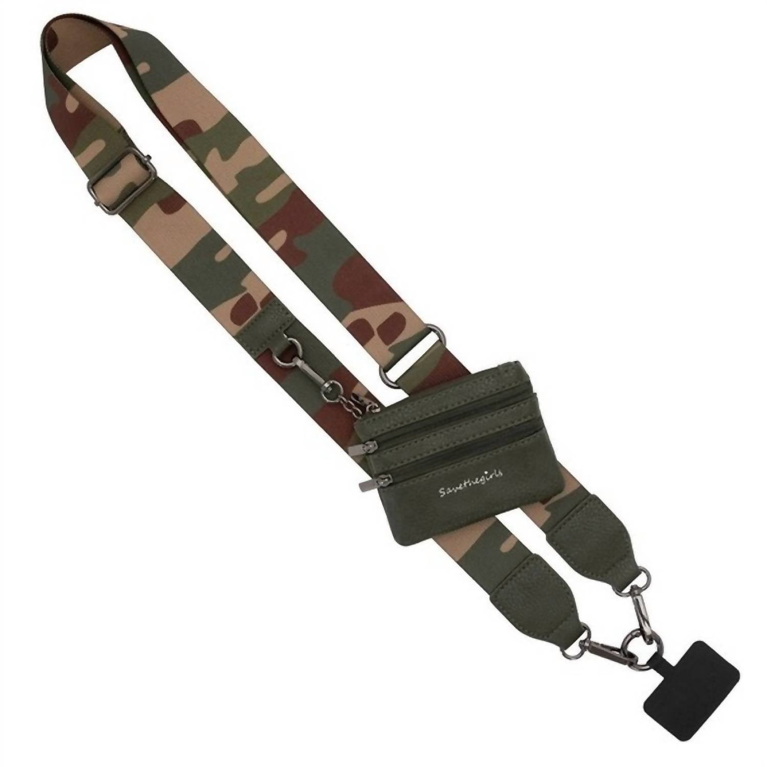 Save The Girls - Women's Clip & Go Phone Purse Crossbody Strap Zippered Pouch