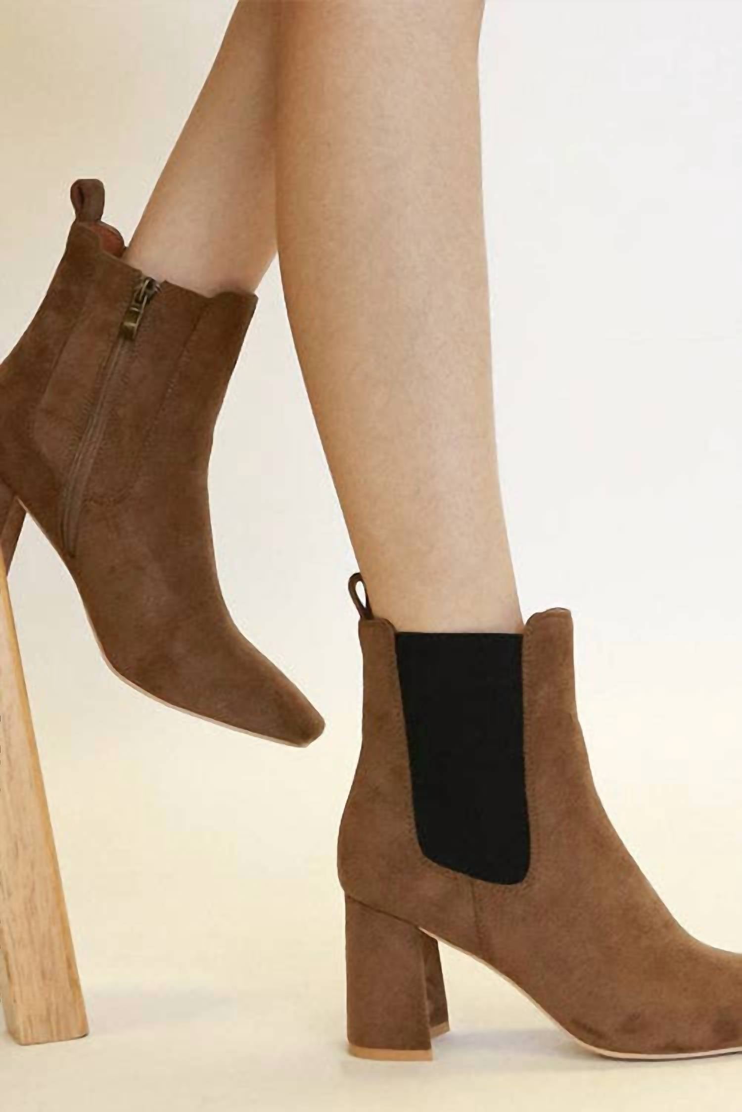 Beast Fashion - Women's Ketsby Block Heel Chelsea Boots