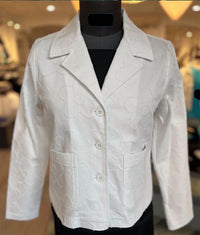 Elliott Lauren - Women's Flower Tonal Jacquard Jacket