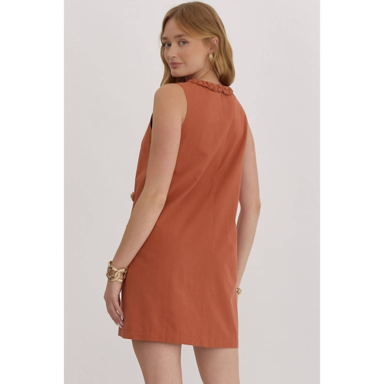 Entro - Braided Trim Dress