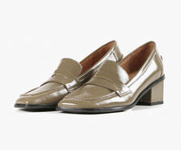 ALL BLACK Women's Princess Angle Loafer in khaki - women's flats - detail view