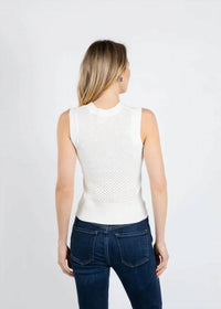 Brodie Cashmere - Mix Pointelle Tank