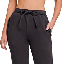 Zenana - Cozy Fleece Jogger Pants