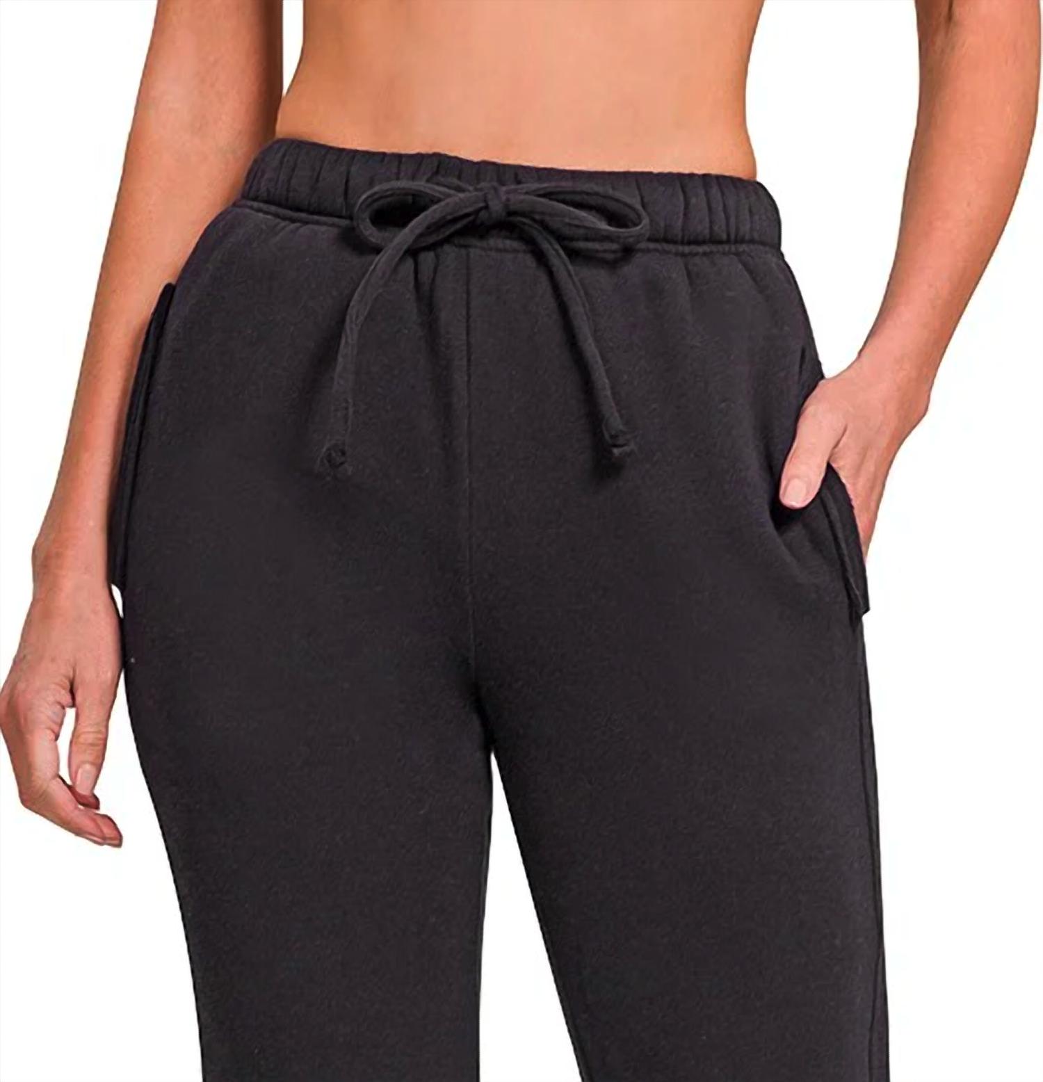 Zenana - Cozy Fleece Jogger Pants